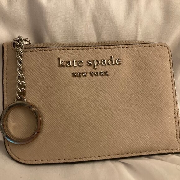 NWOT Kate Spade New York Medium L-Zip Card Holder Keychain - Picture 1 of 3